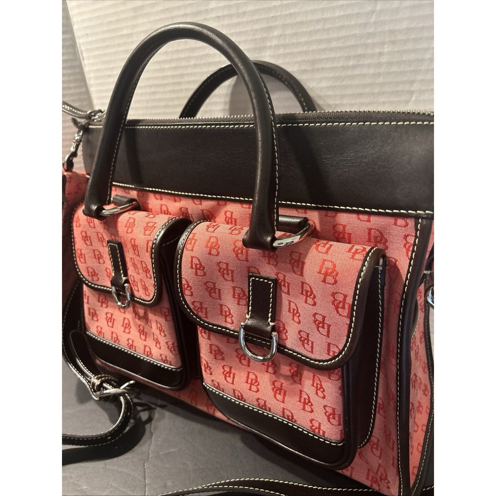Dooney and Bourke Satchel Tote Detachable Crossbody W Double Handles & Pockets - Picture 2 of 11